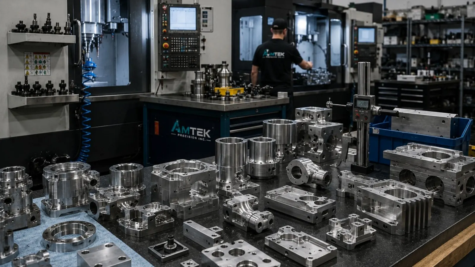 CNC turning work for precision metal components