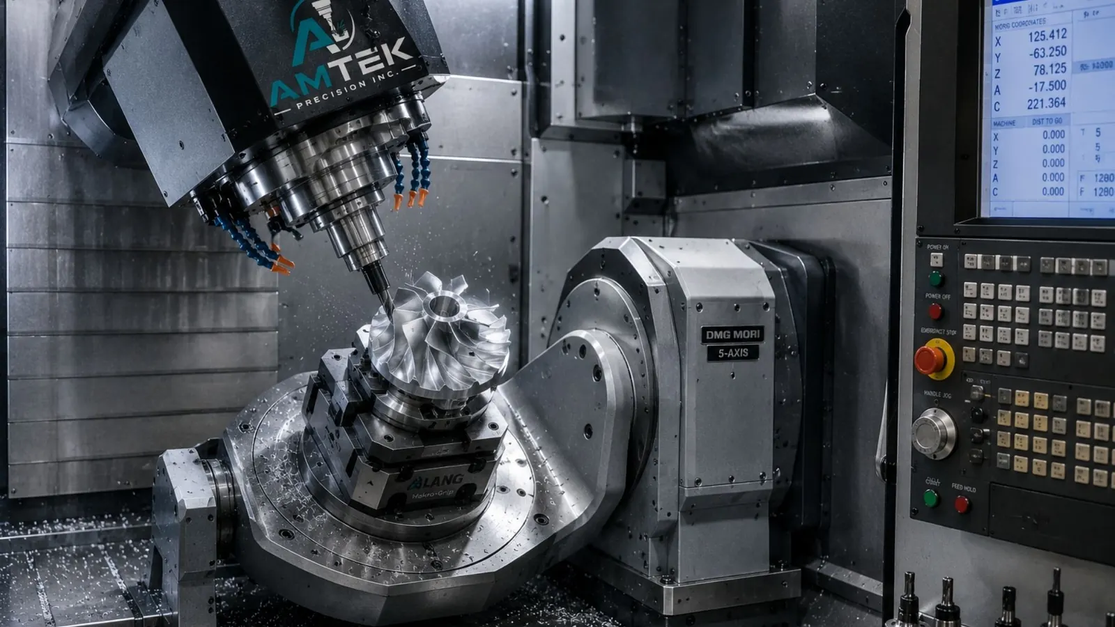 CNC production parts and machining workflow