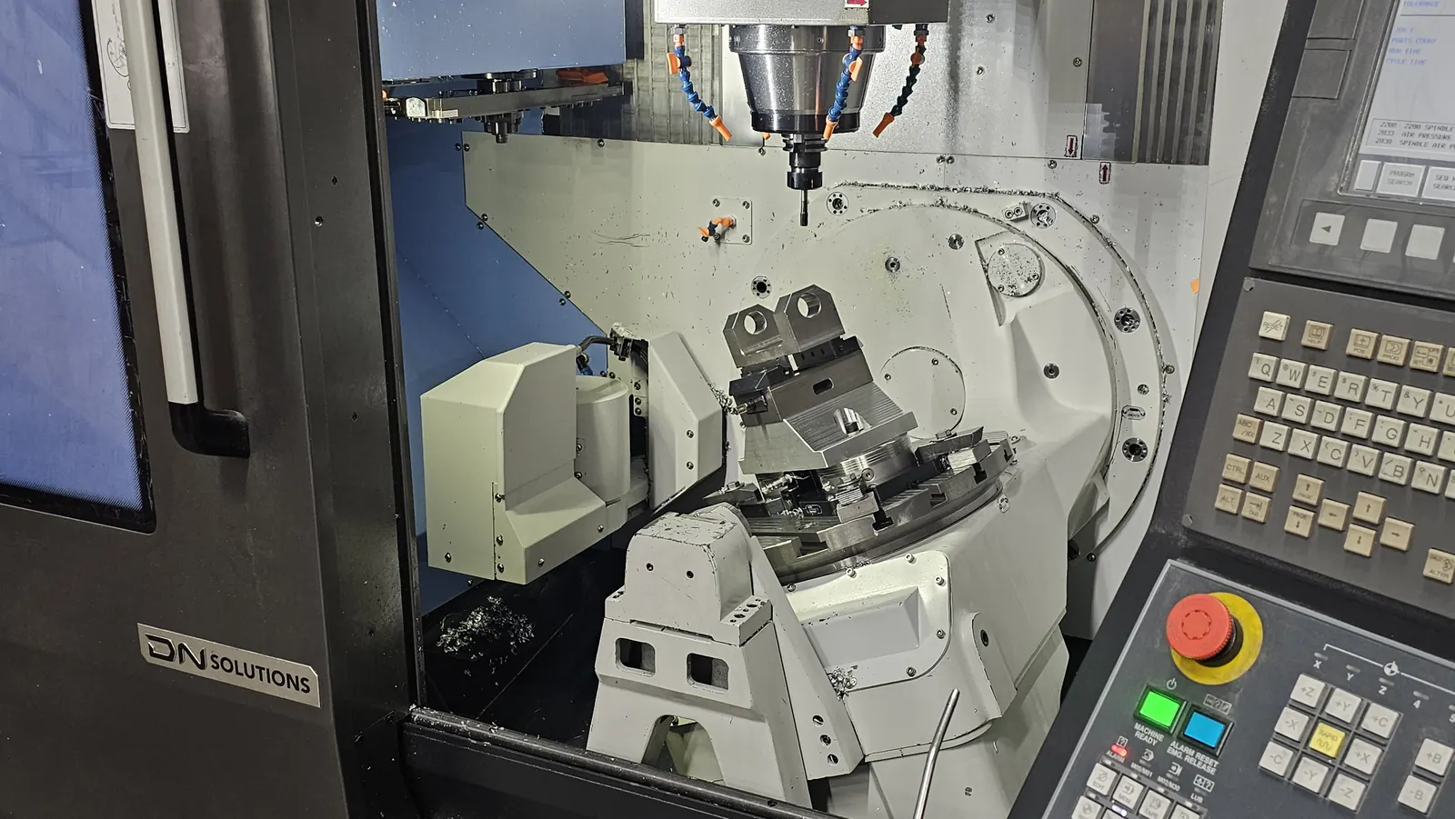 5-axis CNC machining equipment at Amtek Precision Inc. in Proton Station